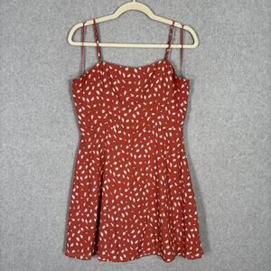 Lola Grace Dress Juniors Large Mini‎ Smocked Flowy Skater Y2K Neutral Feminine